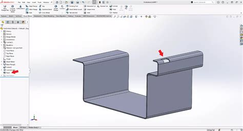 solidworks create unfolded sheet metal part from solid|solidworks sheet metal fold tool.